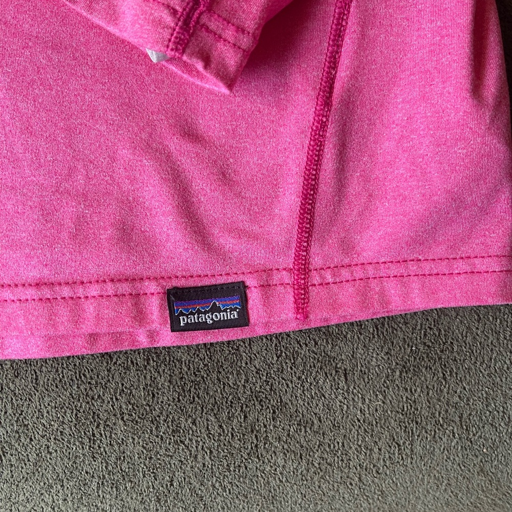 Patagonia‎ Kids Capilene Silkweight Long Sleeve Shirt Pink XXL (16–18) EUC - Picture 4 of 6